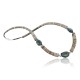 Certified Authentic Navajo .925 Sterling Silver Graduated Melon Shell and Turquoise Native American Necklace 390685561172