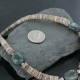 Certified Authentic Navajo .925 Sterling Silver Graduated Melon Shell and Turquoise Native American Necklace 390685561172