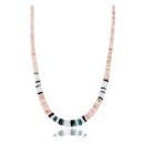 Certified Authentic Navajo .925 Sterling Silver Graduated Melon Shell and Turquoise Native American Necklace 390762415129