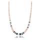Certified Authentic Navajo .925 Sterling Silver Graduated Melon Shell and Turquoise Native American Necklace 390762415129