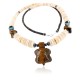 Certified Authentic Navajo .925 Sterling Silver Graduated Melon Shell and Turquoise Native American Necklace 750100-6