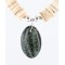 Navajo .925 Sterling Silver Graduated Melon Shell and Turquoise ONYX Native American Necklace 750109-2