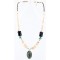Navajo .925 Sterling Silver Graduated Melon Shell and Turquoise ONYX Native American Necklace 750109-2