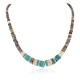 Certified Authentic Navajo .925 Sterling Silver Graduated Melon Shell Native American Necklace 15917-0
