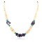 Certified Authentic Navajo .925 Sterling Silver Graduated Melon Shell Turquoise and Amethyst Native American Necklace 25249-2