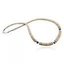 Navajo .925 Sterling Silver Graduated Spiny and Amethyst Native American Necklace 15151-110