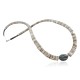 Certified Authentic Navajo .925 Sterling Silver Graduated Spiny and Turquoise Native American Necklace 15151-17