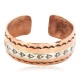 Certified Authentic Navajo .925 Sterling Silver Handmade Arrow head Feather Maze Native American Pure Copper Bracelet 13097-16 Certified Authentic Navajo .925 Sterling Silver Handmade Arrow head Feather Maze Native American Pure Copper Bracelet 13097-16