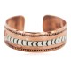 Certified Authentic Navajo .925 Sterling Silver Handmade Horse Native American Pure Copper Bracelet 92008