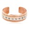Certified Authentic Navajo .925 Sterling Silver Handmade Maze Feather Native American Pure Copper Bracelet  13097-19