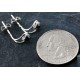 Certified Authentic Navajo .925 Sterling Silver Hematite Stud Native American Earrings 390910913394