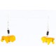 Certified Authentic Navajo .925 Sterling Silver Hooks AMBER HEISHI Native American Earrings 371019747338