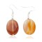 Certified Authentic Navajo .925 Sterling Silver Hooks Natural Carnelian Dangle Native American Earrings 18121-5