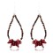 Certified Authentic Navajo .925 Sterling Silver Hooks Natural Coral and Traditional Heishi Native American Earrings 390755545306