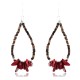 Certified Authentic Navajo .925 Sterling Silver Hooks Natural Coral and Traditional Heishi Native American Earrings 390755545306