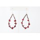Certified Authentic Navajo .925 Sterling Silver Hooks Natural Coral Heishi Native American Earrings 390753975737