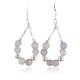 Certified Authentic Navajo .925 Sterling Silver Hooks Natural Pink Quartz Earring Native American Earrings 390725173781