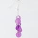 Certified Authentic Navajo .925 Sterling Silver Hooks Natural Purple Agate Native American Earrings 390758056775