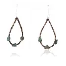 Navajo .925 Sterling Silver Hooks Natural Turquise Native American Earrings 390754197752