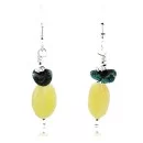 Navajo .925 Sterling Silver Hooks Natural Turquoise AGATE Native American Earrings 371017390376