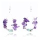 Certified Authentic Navajo .925 Sterling Silver Hooks Natural Turquoise AMETHYST Native American Earrings 371018643102