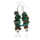 Navajo .925 Sterling Silver Hooks Natural Turquoise and JASPER Native American Earrings 18062 Navajo .925 Sterling Silver Hooks Natural Turquoise and JASPER Native American Earrings 18062