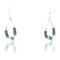 Certified Authentic Navajo .925 Sterling Silver Hooks Natural Turquoise Hematite Native American Earrings 390814169540
