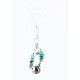 Certified Authentic Navajo .925 Sterling Silver Hooks Natural Turquoise Hematite Native American Earrings 390828966819