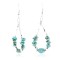 Certified Authentic Navajo .925 Sterling Silver Hooks Natural Turquoise Native American Earrings 371064132099