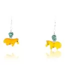 Navajo .925 Sterling Silver Turquoise Earrings 18012-6