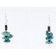 Certified Authentic Navajo .925 Sterling Silver Hooks Natural Turquoise Native American Earrings 390813099138
