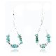 Certified Authentic Navajo .925 Sterling Silver Hooks Natural Turquoise Native American Earrings 390824673586