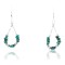 Certified Authentic Navajo .925 Sterling Silver Hooks Natural Turquoise Native American Earrings 390830067957