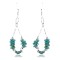 Certified Authentic Navajo .925 Sterling Silver Hooks Natural Turquoise Native American Earrings 390844281100