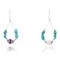 Certified Authentic Navajo .925 Sterling Silver Hooks Natural Turquoise Quartz Native American Earrings 371046511838