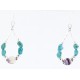 Certified Authentic Navajo .925 Sterling Silver Hooks Natural Turquoise Quartz Native American Earrings 371046511838