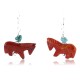 Certified Authentic Navajo .925 Sterling Silver Hooks Turquoise Jasper Native American Earrings 371008465028