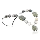 Navajo .925 Sterling Silver Jasper, Agate and Turquoise Native American Necklace 371130569101