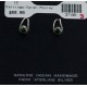 Certified Authentic Navajo .925 Sterling Silver Malachite Stud Native American Earrings 371119419946