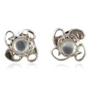 Navajo .925 Sterling Silver Mother of Pearl Stud Native American Earrings 390918540674
