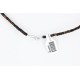 Certified Authentic Navajo .925 Sterling Silver Natural Agate Black Onyx Hematite Native American Necklace 15888-4