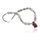Certified Authentic Navajo .925 Sterling Silver Natural Agate Gold Stone Native American Necklace 370955481097