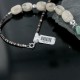 Certified Authentic Navajo .925 Sterling Silver Natural Agate Gold Stone Native American Necklace 370955481097