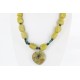 Certified Authentic Navajo .925 Sterling Silver Natural Agate Jasper Turquoise Native American Necklace 15800-31