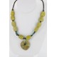 Certified Authentic Navajo .925 Sterling Silver Natural Agate Jasper Turquoise Native American Necklace 15800-31