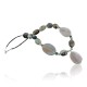 Certified Authentic Navajo .925 Sterling Silver Natural Agate Quartz Turquoise Native American Necklace 15409-29