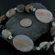 Certified Authentic Navajo .925 Sterling Silver Natural Agate Quartz Turquoise Native American Necklace 15409-29