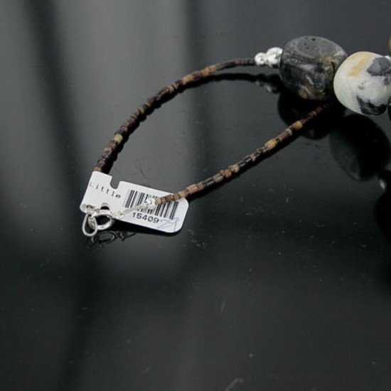 Certified Authentic Navajo .925 Sterling Silver Natural Agate Quartz Turquoise Native American Necklace 15409-29