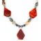 Certified Authentic Navajo .925 Sterling Silver Natural Agate Turquoise Carnelian Native American Necklace 390823971979