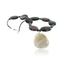 Navajo .925 Sterling Silver Turquoise Agate Jasper Necklace 15800-34
